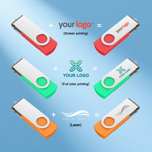 Oem xoay <span class=keywords><strong>USB</strong></span> ổ đĩa flash biểu tượng tùy chỉnh mini Kim Loại Bút Memory Stick 2.0 4GB công suất chất liệu khắc logo hộp - Product Image 3