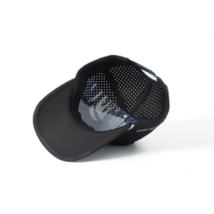 Bán Buôn Tùy Chỉnh Thêu Cao Su PVC Biểu Tượng Sợi Dây Thừng Không Thấm Nước Laser Cắt Lỗ Golf Hat 5 Tấm Mũ Bóng Chày Với Cao Su Vá - Product Image 5