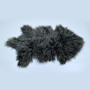 Piel de Oveja Mongola 100% Genuina con Pelo Largo y Rizado, Placa de Piel Natural, Alfombra Suave y Esponjosa de Piel de Cordero Tibetano para Decoración del Hogar - Product Image 3