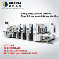 Machine de découpe et d'impression flexographique HD entièrement automatique 5 couleurs avec section de séchage pour la fabrication de cartons