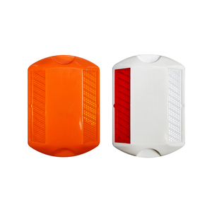 Nhựa Mèo Mắt đường cao tốc Stud đánh dấu phản xạ cường độ cao lăng trụ màu trắng bền - Product Image 5