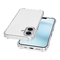 Vente en gros d'étui pour iPhone 16 Pro étui transparent en TPU pour téléphone portable pour iPhone 16 Pro Max 16 Plus Couverture