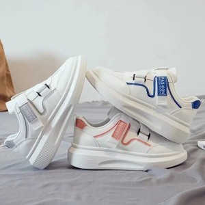 Nuove Sneakers Casual da Donna Bianche alla Moda con Ammortizzazione Sportiva e Chiusura a Strappo, Punta Chiusa, di Tendenza - Product Image 4