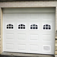 Panneau de ventilation à persiennes en plastique durable pour porte de garage sectionnelle, fixation par vis, accessoires pour villa