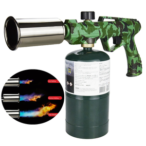 Torche au propane puissante pour le camping, torche à flamme réglable, allume-feu haute température, allumage en un clic, brûleur à herbe - Product Image 1