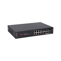 Switch PoE Terkelola NMS dengan Port CCTV 8*10/100M PoE + 2*1000M Combo TP/SFP (Port Uplink Multiplexing Optik) dan VLAN, Tersedia