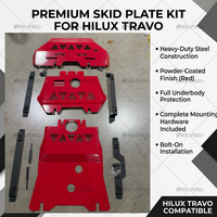 Plaque de protection robuste en acier chromé pour Hilux Travo 2026 – Protection inférieure avant de remplacement sous le moteur