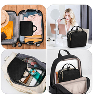 Sacs de toilette cosmétiques imperméables personnalisés Haoran, grandes trousses de maquillage, trousse de maquillage, bolsas de maquillaje en gros