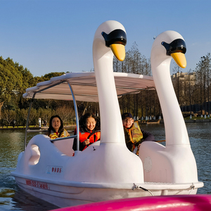 Electric Swan Boat 5~8 Km/h Speed PE CE Certified New 2026 Model Star <strong>Gazing</strong> Tour Stable Design <strong>Water</strong> Play Equipment - Product Image 1