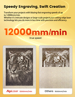 Mini machine de gravure laser Algolaser MK2 Graveur portable pour acrylique, carton, métal enduit