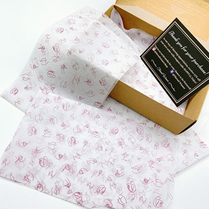 Papier de soie blanc personnalisé 17 g/m² avec logo imprimé pour emballage cadeau/chaussures/vêtements - Product Image 2