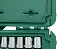 ชุดเครื่องมือซ่อมแซม <span class=keywords><strong>SATA</strong></span> 09001 36 ชิ้น <span class=keywords><strong>ประแจ</strong></span>บล็อกหกเหลี่ยมขนาด 6.3 มม. แบบลึก พร้อมด้ามขันแบบแร็ทเช็ต สำหรับงานซ่อมบำรุงรถยนต์ - Product Image 4