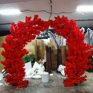 Arche de Noël en soie et plastique écologique, arbres de fleurs de <span class=keywords><strong>cerisier</strong></span> artificiels blancs et roses pour événements de mariage - Product Image 5