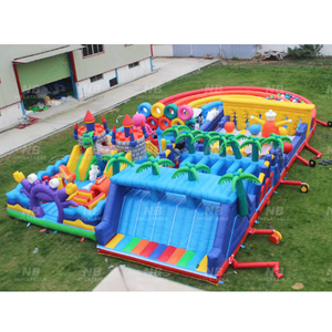 Inflatable Obstacle for Kids Octopus Jungle Theme Bouncer With Slide Sale Inflatable Obstacle Inflatable Obstacle Inflatable - Product Image 1