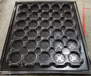 Vacuum forming custom industrial packing tray ABS+double TPU stator rotor packaging tray industrial parts packing tray