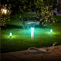 Répulsif à serpents à ultrasons et vibrations en ABS avec piles pour usage en jardin, écologique, efficace contre les serpents, garantie de 2 ans