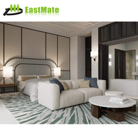 Ensemble de chambre d'hôtel de luxe en bois massif, design moderne, modèle d'origine Guangdong, mobilier commercial 5 étoiles