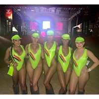 Multifunctionele badpakken voor vrouwen, op maat gemaakte logo's, zwemkledingfabrikant, bodysuit, Trinidad en Tobago carnaval monokini