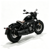Motocyclette à essence Spring 450-C, style rétro Bobber Cruiser, siège individuel, hauteur de siège 720 mm, vitesse maximale 145 km/h