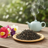 Thé Liupao parfumé aux fleurs de jasmin fraîches de Guangxi, Chine, en sachet, vente directe de l'usine de thé