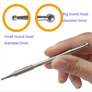 Sonda de oreja de acupuntura Dual, masajeador de reflexología facial, herramienta de masaje facial, <span class=keywords><strong>detector</strong></span> de puntos de acupuntura - Product Image 4
