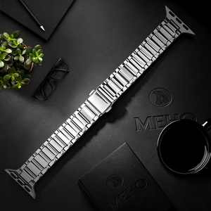 Correa de Reloj de Acero Inoxidable Plateado para Reloj Inteligente, Correa de Repuesto Minimalista para Uso Diario - Product Image 1