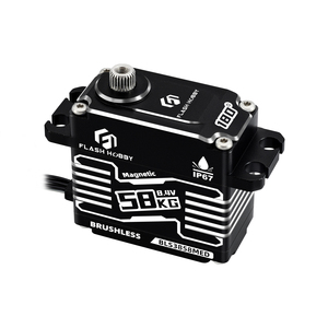 Pour le nouveau moteur numérique sans balais BLS3858MED de 58 kg de couple, étanche, haute précision, engrenages en acier, boîtier en aluminium CNC, 6-8,4 V, 300 mm JR - Product Image 2