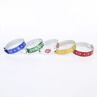 Bracelet personnalisé en vinyle, impression numérique antique, fermeture à pression, jetable, holographique, imperméable, durable, résistant aux déchirures