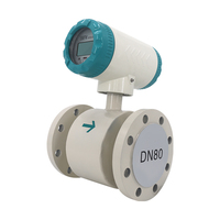 Electromagnetic Liquid Flow Meter for Water Applications Stainless Steel High Accuracy (+/-0.5%) IP68 Protection Flange