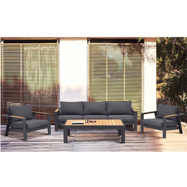 New arrival  outdoor courtyard leisure balcony aluminum casting outdoor garden sofa