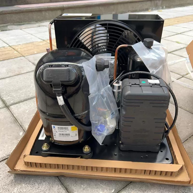 UAE Indoor HBP 50Hz Tecumseh Motor Condensing Unit with 3/4HP Cooling Capacity for Refrigerator Air Cooled Compressor