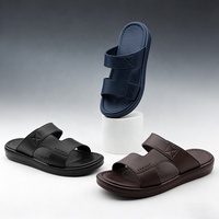 Sandales d'été OLICOM pour hommes en microfibre PVC, confortables, antidérapantes et respirantes pour l'extérieur