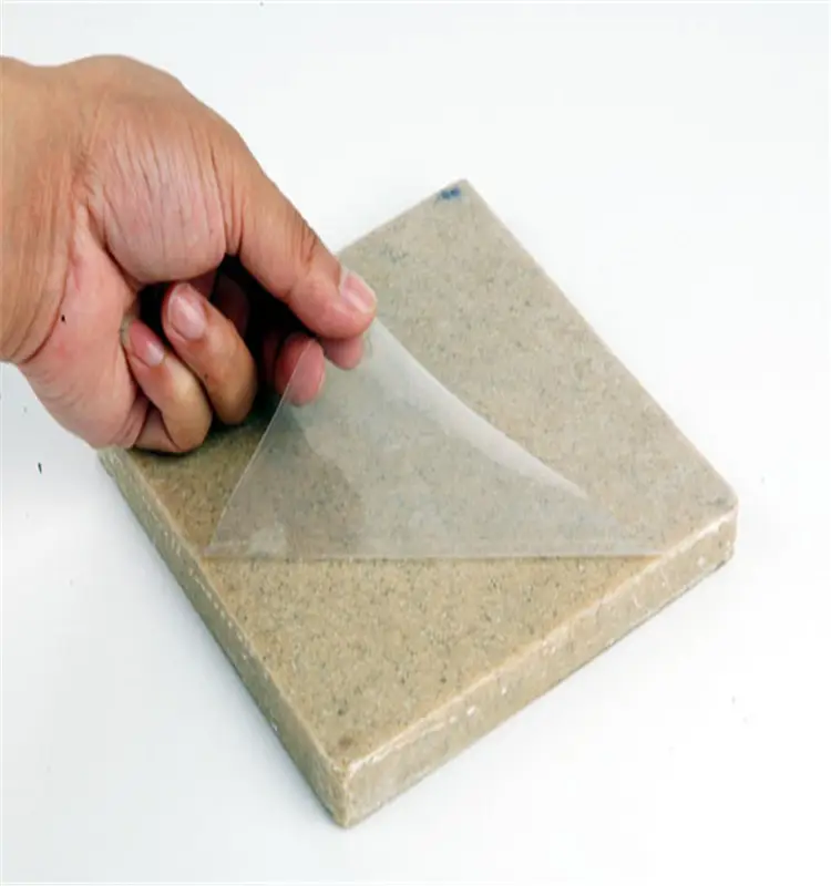 卸売Oemアンチスクラッチ残留物なしカスタマイズされた印刷された石の表面透明保護フィルム