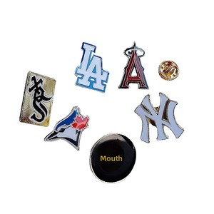 Insignia de Béisbol para Cumpleaños, Boston Red Sox, New York Yankees, Los Angeles Dodgers, Emblema Metálico Electrochapado, Botón, Broche - Product Image 5