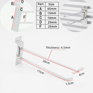 Placa de acero al carbono chapada con gancho de doble línea y etiqueta de precio - Product Image 3