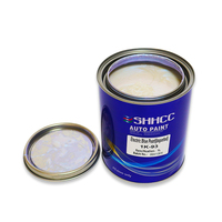 Peinture automobile acrylique bleu perle 1K à prix de gros, revêtement liquide métallique haute brillance pour la rénovation automobile, haute résistance aux intempéries