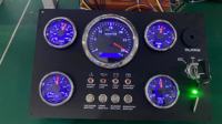 Ensemble de jauges de bateau LCD 12/24v Tableau de bord Panneau d'instruments