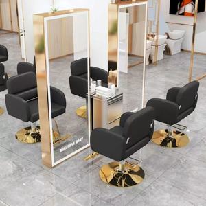 Silla de Peluquería Giratoria Ajustable Moderna de Color Verde, Sillas de Barbería para Salón de Belleza - Product Image 4