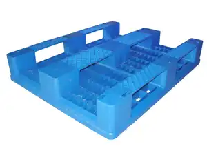 Reusable Industrial Good Quality HDPE Single Faced Plastic Pallet For Heavy Cargoes Shelf Racking Plastic Pallet Manufacturer