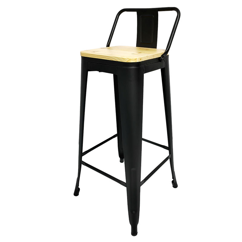 Black+High back+Wood
