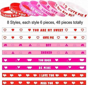 Bracelet en silicone personnalisé pour la Saint-Valentin, bracelet promotionnel professionnel pour événement - Product Image 3