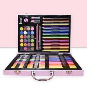 Ensemble d'outils <span class=keywords><strong>de</strong></span> peinture 128 pièces, boîte cadeau, fournitures artistiques, stylos acryliques, crayons, crayons <span class=keywords><strong>de</strong></span> couleur, stylos à aquarelle, graffiti - Product Image 3