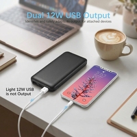 Batteries externes portables de haute qualité 10000mAh, double port USB, charge rapide, batterie externe 20000mAh, batterie externe 5000mAh