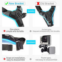 STY Sangle de casque intégral pour moto Support de mentonnière pour GoPro Hero 12 11 10 9 8 7 6 Caméra d'action