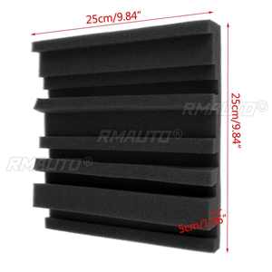 12 panneaux acoustiques en mousse pour studio, 250x250x50mm, insonorisants, pour KTV, absorption du bruit, en forme de cale, pour isolation acoustique des murs - Product Image 5