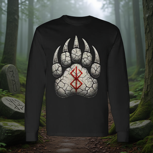 T-shirt à manches longues Berserk Bear Paw Rune Viking - Product Image 3