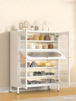 Armoire de cuisine moderne, anti-poussière, en acier, modulaire, sur mesure, 4 étagères réglables, imperméable, écologique, marque Zhongxing HX-1009