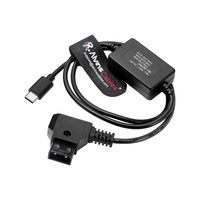 Câble d'alimentation Alvin's D-Tap vers USB-C pour R5C/ A7SIII/FX3/ Z5/Z9/Lumix S5-5V/9V/12V 3A PD Charge rapide 60cm