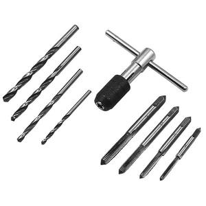 9-Piece HSS Taps and <b>Die</b> Set M3-6T Type Wrench Alloy Steel Material for Metric Thread <b>Cutting</b> for <b>Machine</b> Tools - Product Image 5