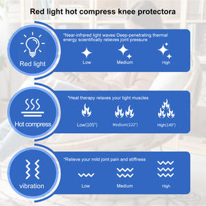 Masseur électrique infrarouge à lumière rouge pour genoux, avec vibration, télécommande sans fil, rechargeable par USB, pour coudes et jambes - Product Image 5